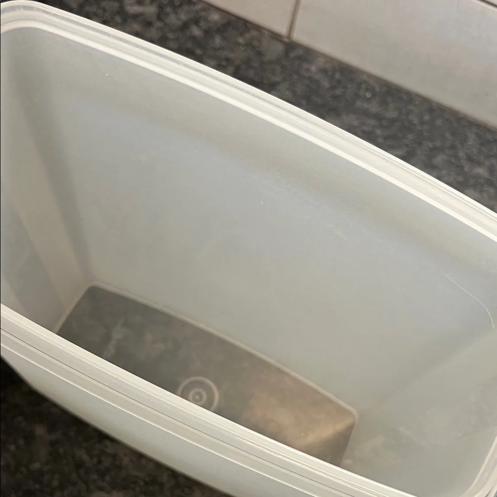 Vintage Tupperware Green and White Cereal/Dry Goods Kitchen Storage Container